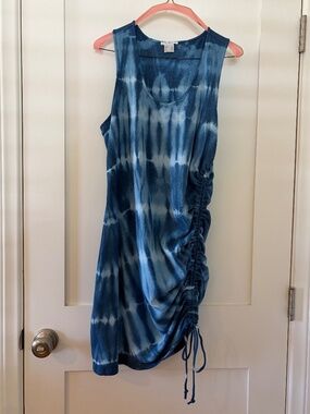 Tie-dye mini dress